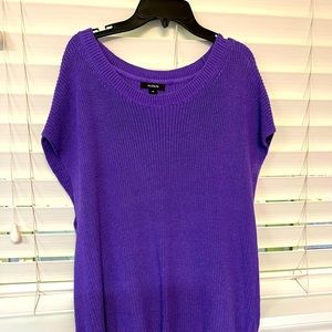 Spicy purple Alfani XL short sleeve sweater material shirt